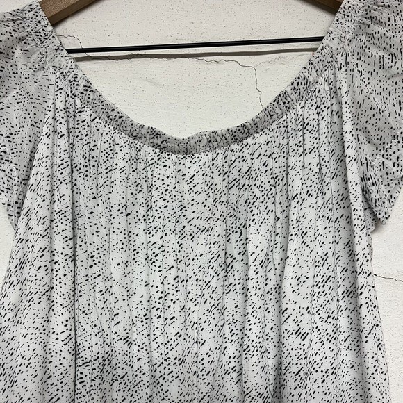 Cloth and Stone Speckled Off the Shoulder Dress Womens Size Medium Lightweight - Picture 4 of 6